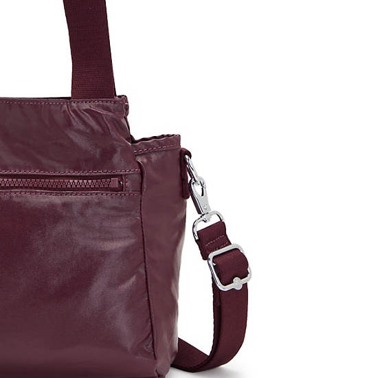 Bolsa De Hombro Kipling Elysia Metallic Vino | MX 1406CT